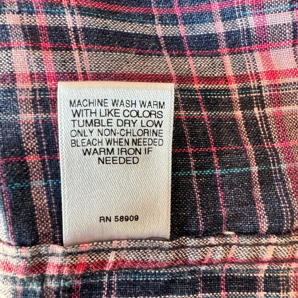 Murano Pink & Navy Plaid Button-Down Shirt - Picture 7 of 10